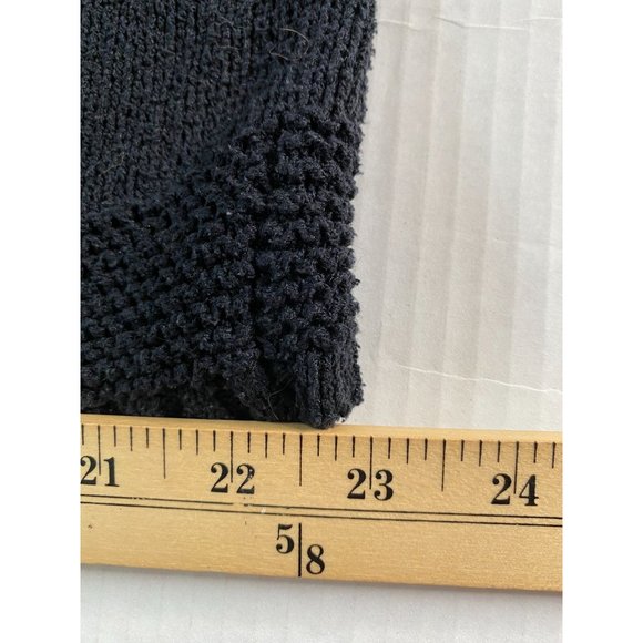 Paraphrase Woman Silk/Nylon 2X Sheer Knit Cardigan Single Button Office Goth - Picture 7 of 8